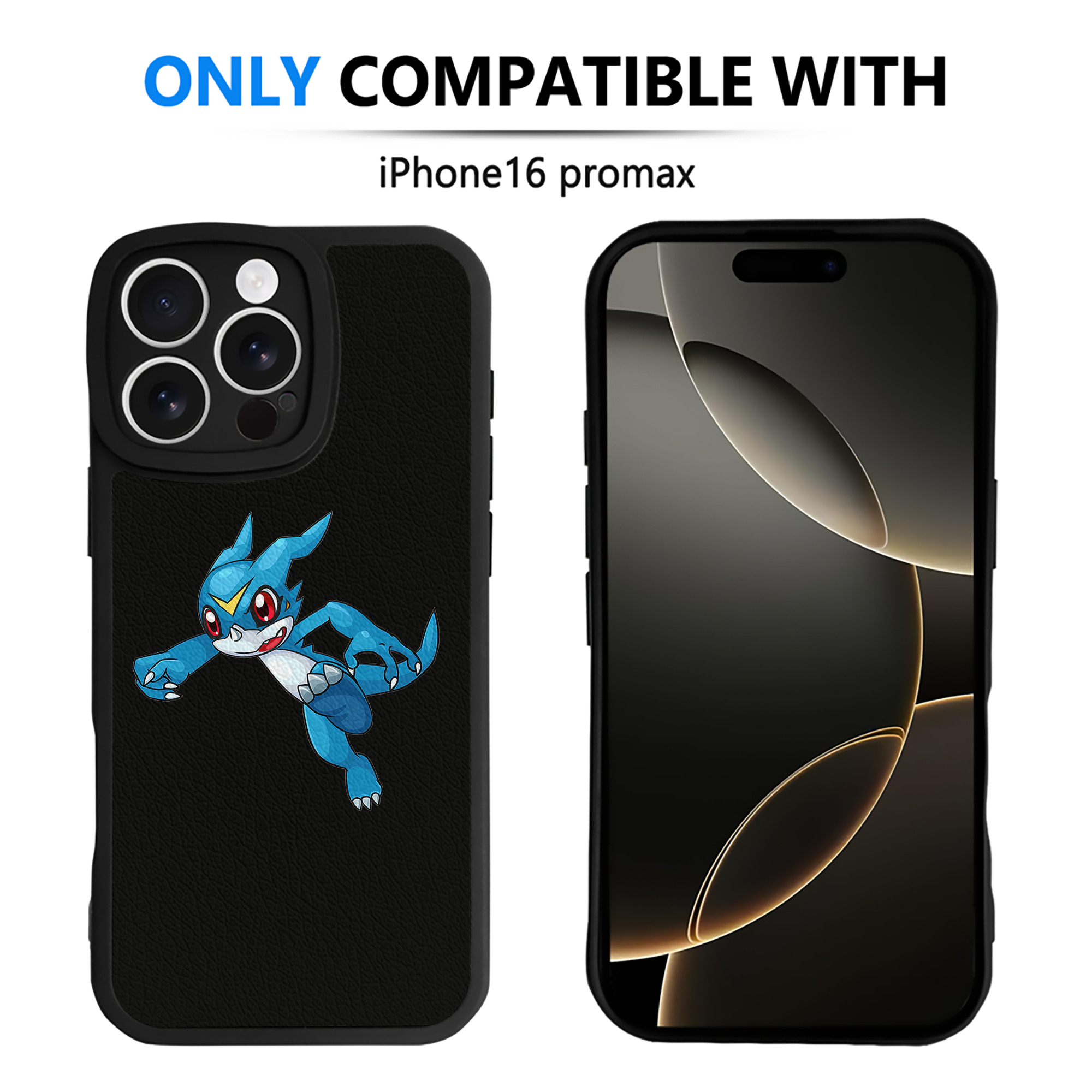 （画像用） Digimon デジタルモンスター/デジモン 【iPhone 16シリーズ対応】シリコンスマホケース（レザー調） 材質：シリコン